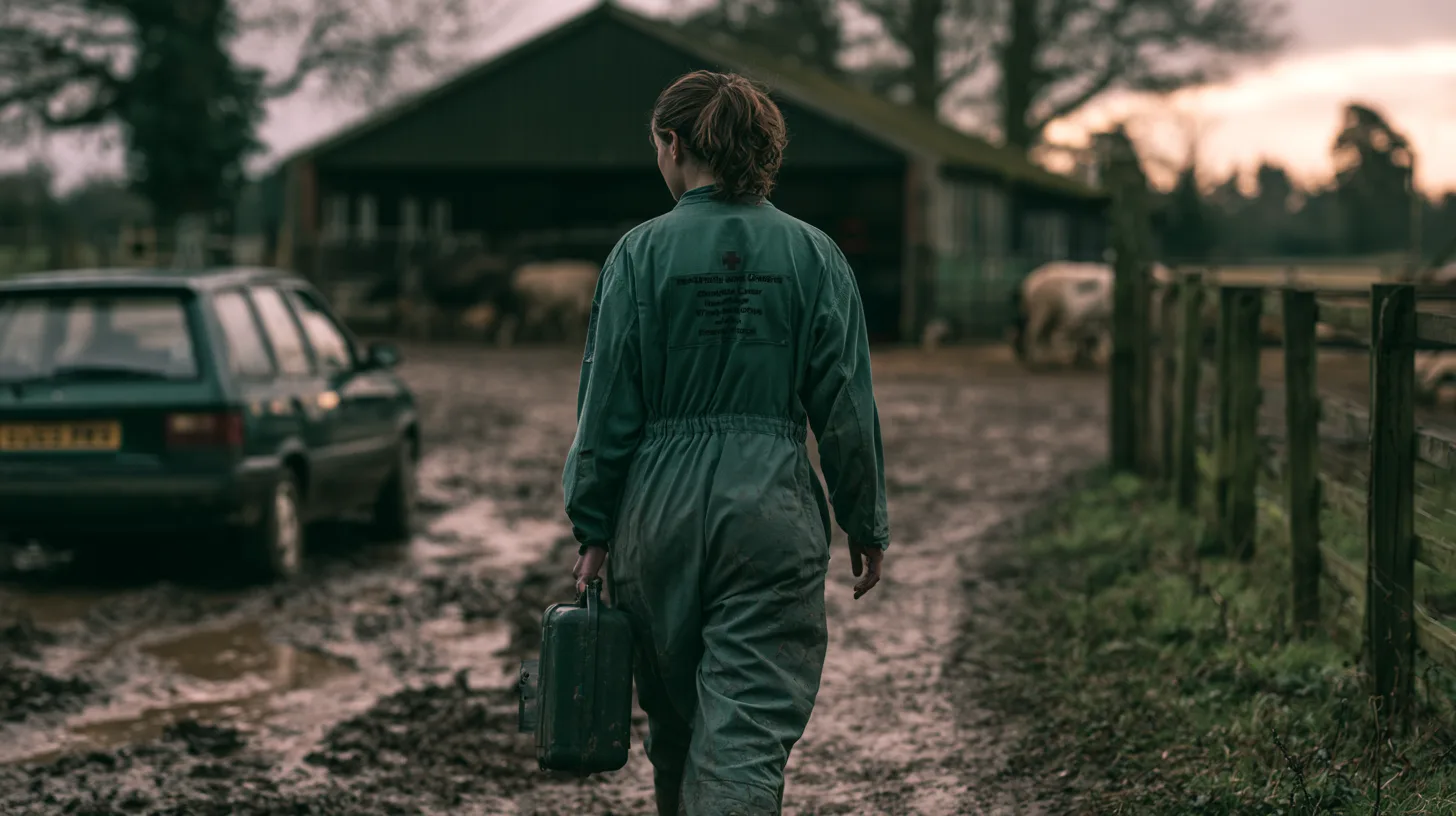 Symbolbild Nutztierpraxis – Tierarzt im Kuhstall