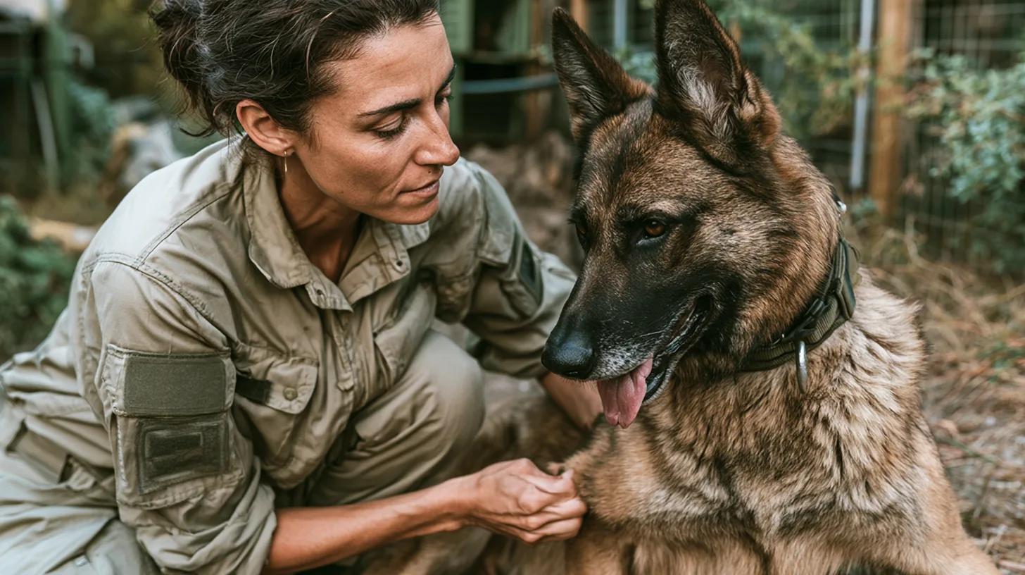 Symbolbild Veterinärwesen Bundeswehr – Diensthund und Ausrüstung