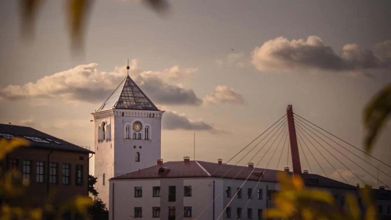 Stadtansicht von Jelgava – Tiermedizinstudium in Lettland