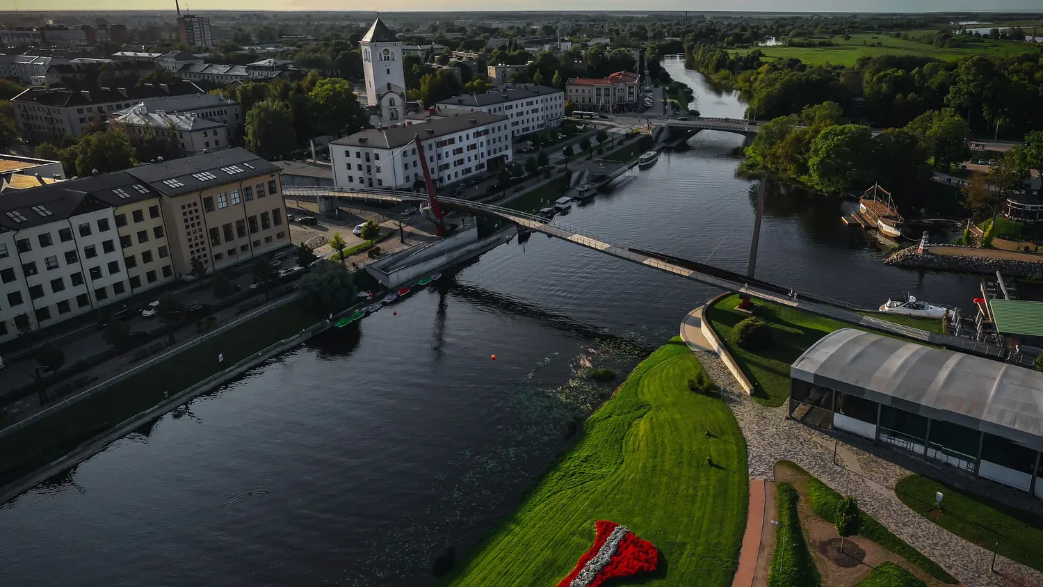 Stadtansicht von Jelgava – Tiermedizinstudium in Lettland